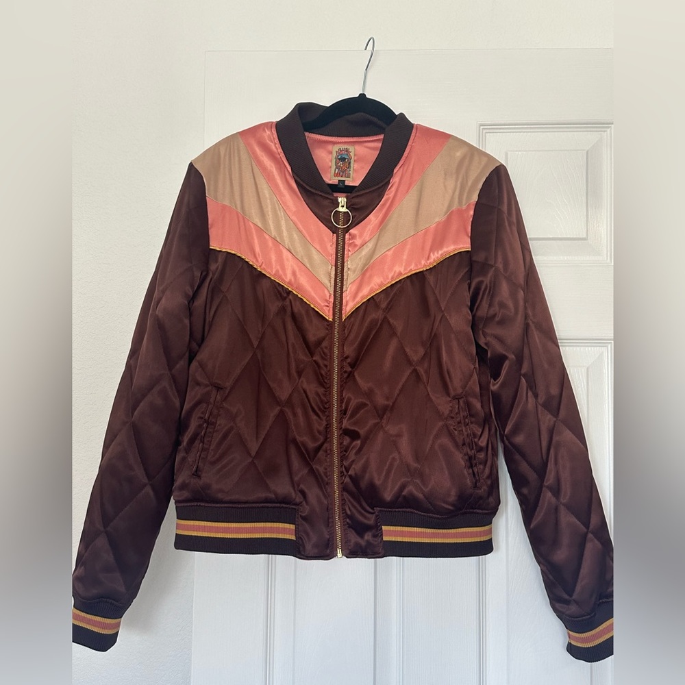 Classic Rock Couture Brown Sugar Rising Sun Jacket size Large. Near perfect!